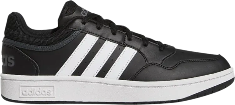 Adidas Hoops 3.0 Low 'Core Black Grey' Sneakers, Black