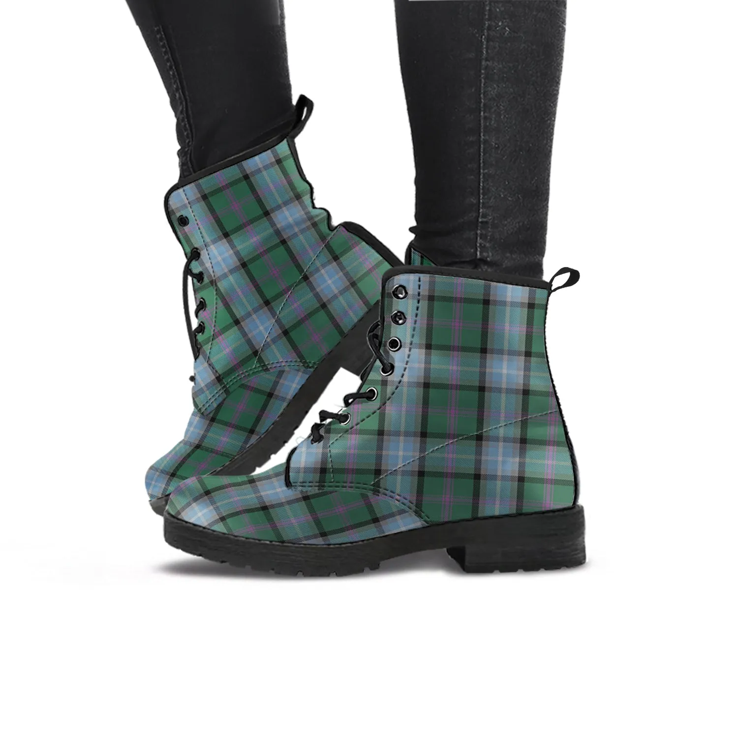 Alexander of Menstry Hunting Tartan Leather Boots