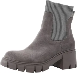 Ankle Boots for Women, Women's Fashion Platform Elastic Non-Slip Chelsea Boots Lug Sole Chunky Block Heel Combat Shoes