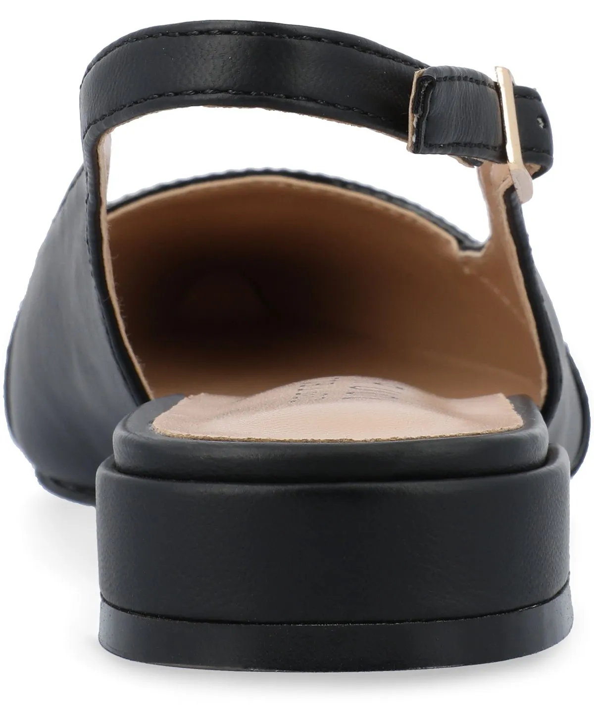 Bertie Journee Collection Women's Two-Tone Flats, Black