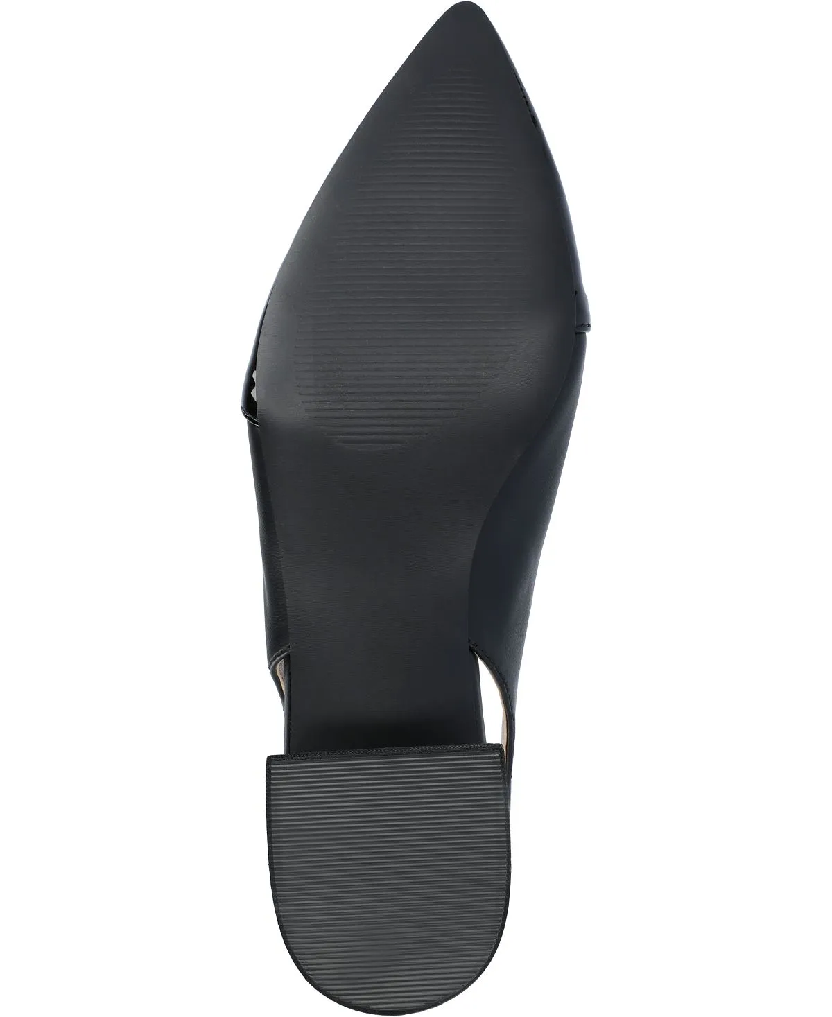 Bertie Journee Collection Women's Two-Tone Flats, Black