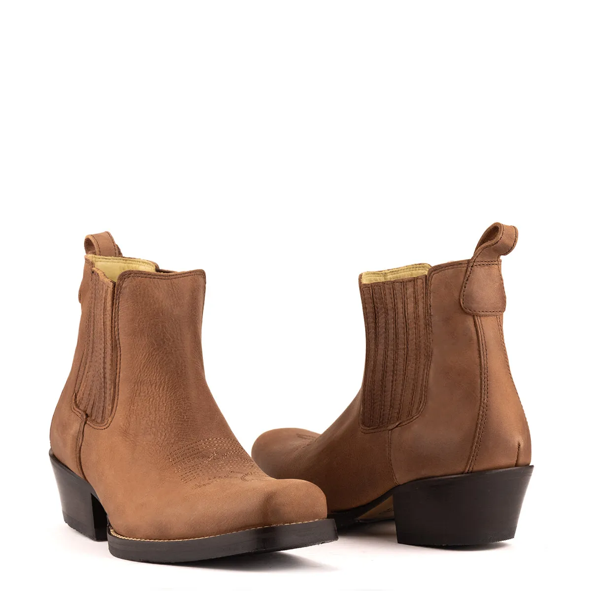 Brunello's Silverado Boot in Camel Fossil