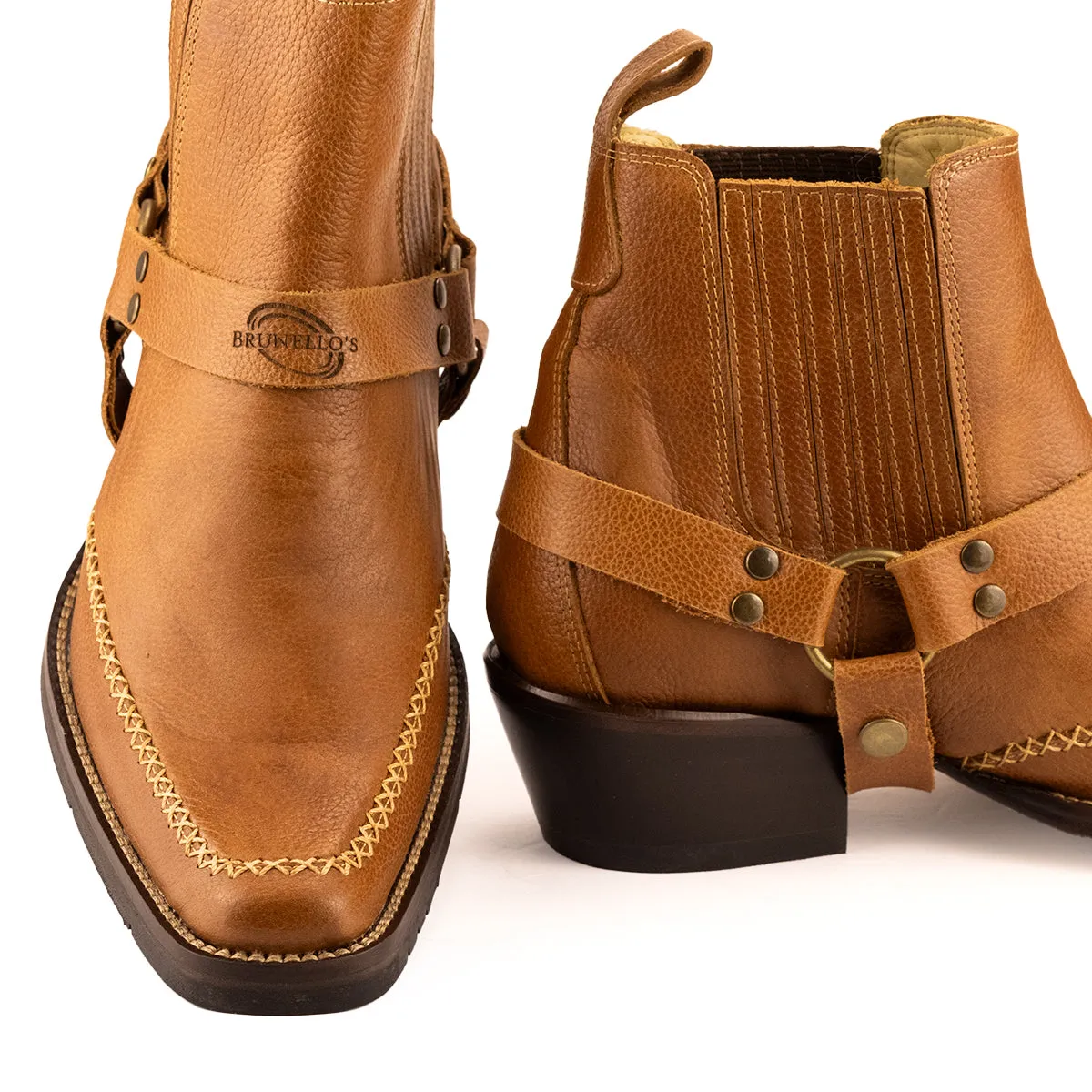 Brunello's The knox Boot in Atlanta Whiskey