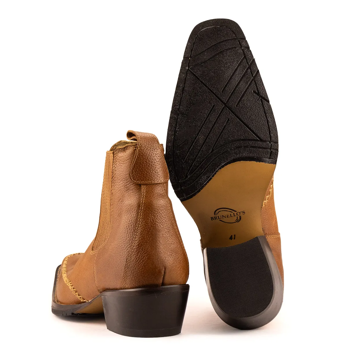 Brunello's The knox Boot in Atlanta Whiskey