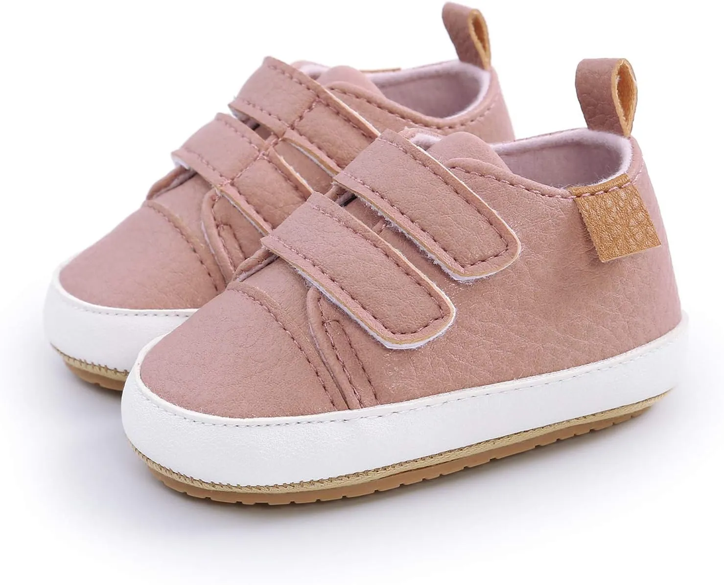 Leather Ankle Sneaker Girls Boys Infant Soft Sole Anti Slip Double Strap Platform Baby Shoes Girl 1218 Months Walking