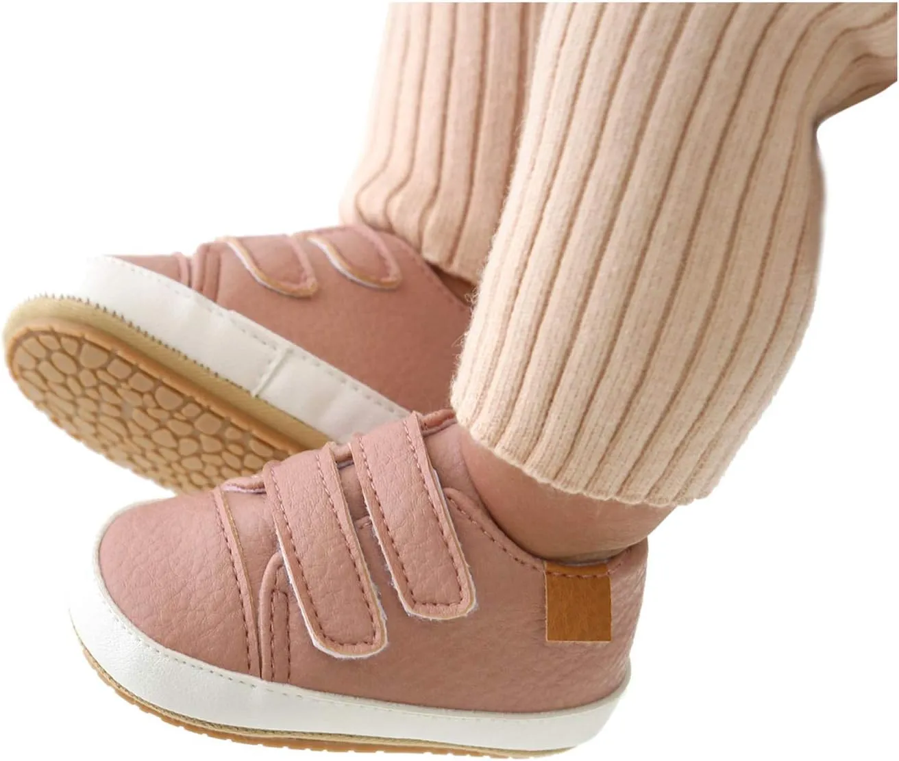 Leather Ankle Sneaker Girls Boys Infant Soft Sole Anti Slip Double Strap Platform Baby Shoes Girl 1218 Months Walking