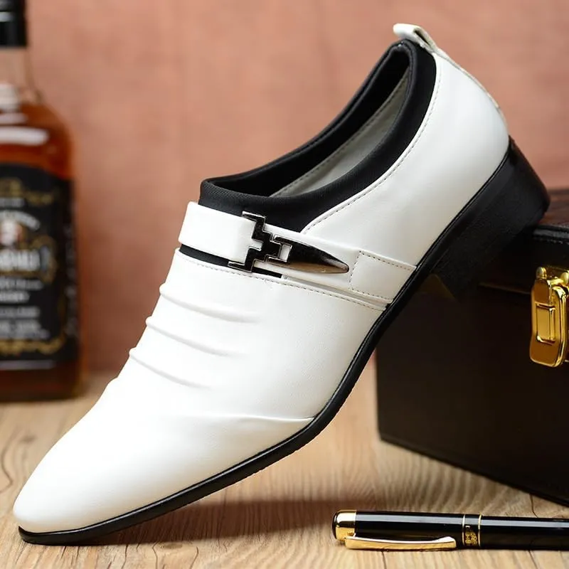 Men's Loafers Breathable Soft Slip on Light-Weight Work for Gentleman Casual Shoes