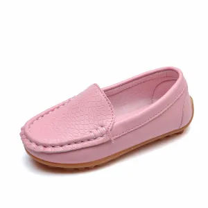 Unisex Leather Solid Color Sneakers